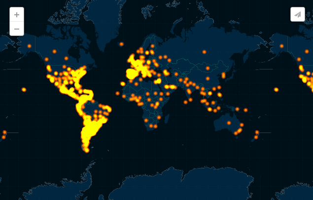 El impacto del hashtag #MuertedeNisman en todo el mundo quedó plasmado en esta visualización desarrollada mediante la herramienta CartoDB.