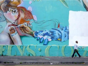 Arte callejero en Cape Tpwn, Sudáfrica. Imagen: candinski en Flickr (2005)