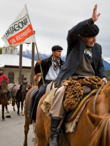 Manifestazione per una Patagonia senza dighe