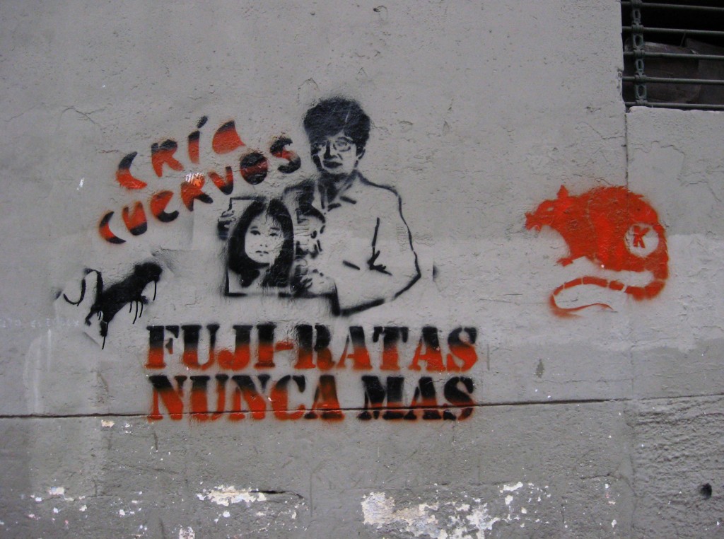 Graffiti against Keiko Fujimori, Lima. Photo: courtesy of Juan Arellano.