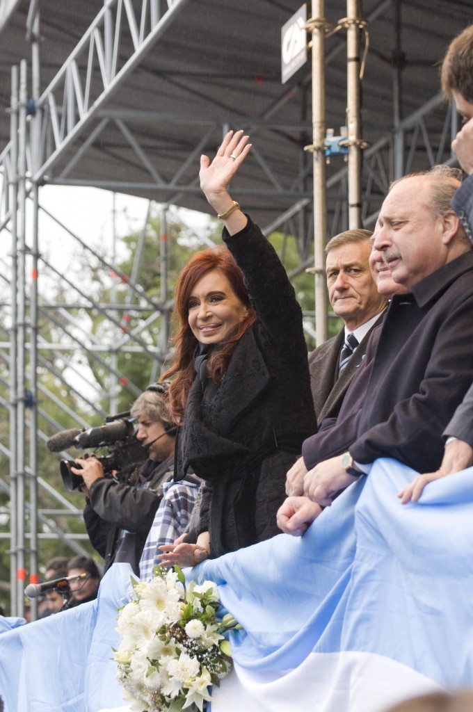 Kristina Fernandes,predsednica Argentine i Ermes Briner,opozicioni kandidat za predsednika; fotografija- Lora Šnajder