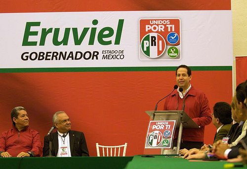 Eruviel Ávila, new governor of the State of Mexico. July 3, 2011. Photo from Flickr user Eruviel Ávila (CC BY-NC-SA 2.0).
