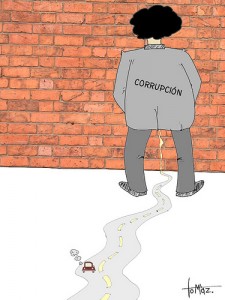 Corruption caricature by Tomaz Garzia (CC BY-NC 2.5) 