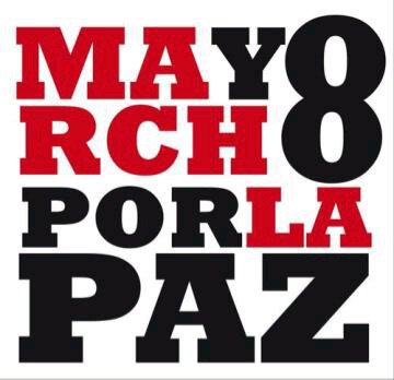 Mayo 8 marcho por la paz. Del facebook de Indira Cornelio, con su permiso.
