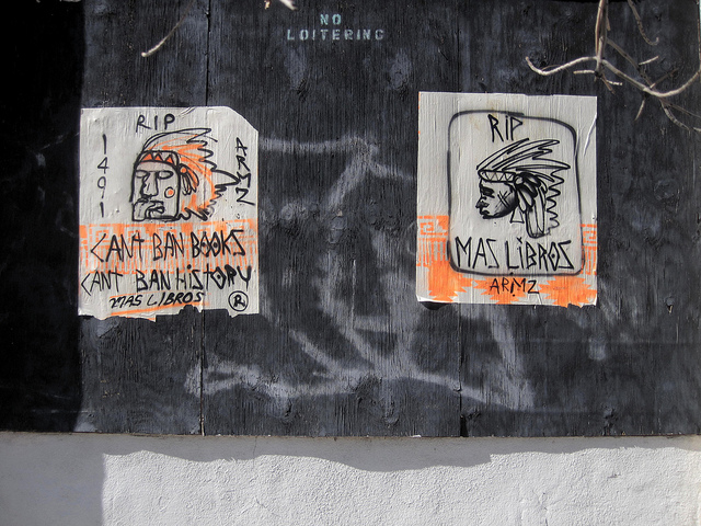 "You can't censor books", street art from Tucson, AZ. Photo by Flickr user crjp. Published under CC BY-NC-2.0 Licence.