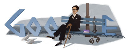 Google's doodle for the 120th anniversary of the birth of César Vallejo