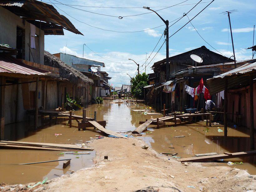 Barrio de Iquitos inundado (Foto Revista CETA)