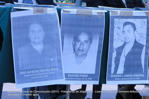 Missing journalists - In memory of Manuel Buendía, 27 years of age, and his assassination on May 20, 2011. Photograph: Jorge Tirzo (CC BY-NC-SA 2.0)