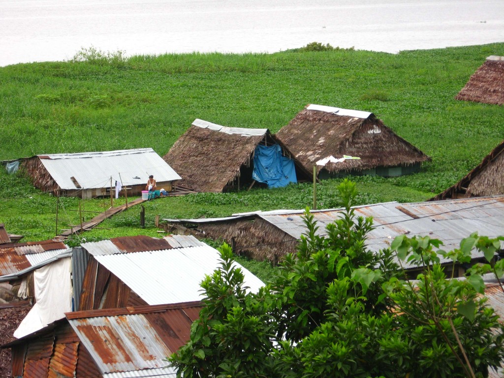 Casas inundadas en la zona baja del Boulevard de Iquitos