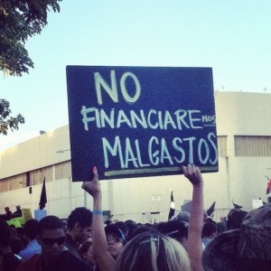 Protesta contra reforma fiscal, Santo Domingo.