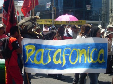 Protesta contra Telefónica en Arequipa