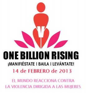 Cartel de la jornada One Billion Rising en español