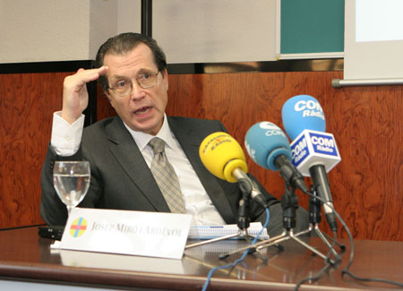 Josep Miró y Ardèvol, Präsident von E-Christians. Fotografie vom Blog «El Trastevere»
