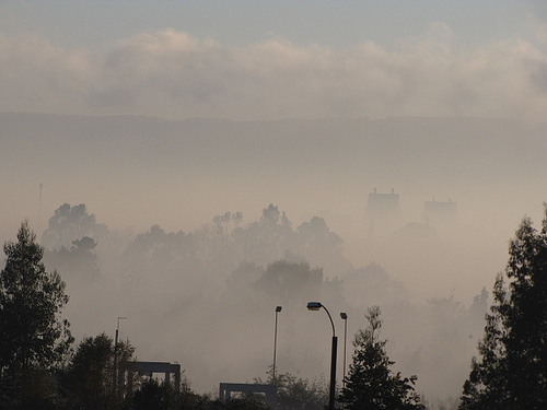 Contaminación en Temuco. Foto de Carlos Riquelme en Flickr (CC BY-NC-SA 2.0)