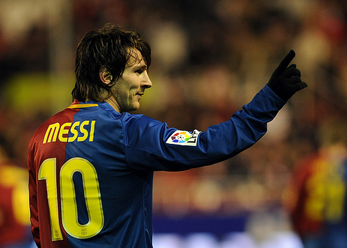 Leonel Messi. Foto del usuario de Flick (CC