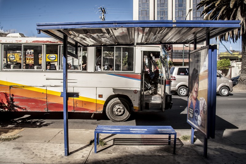 Un bus del transporte público en Cochabamba – Bolivia. Fotografía: Mijhail F. Calle Ruiz