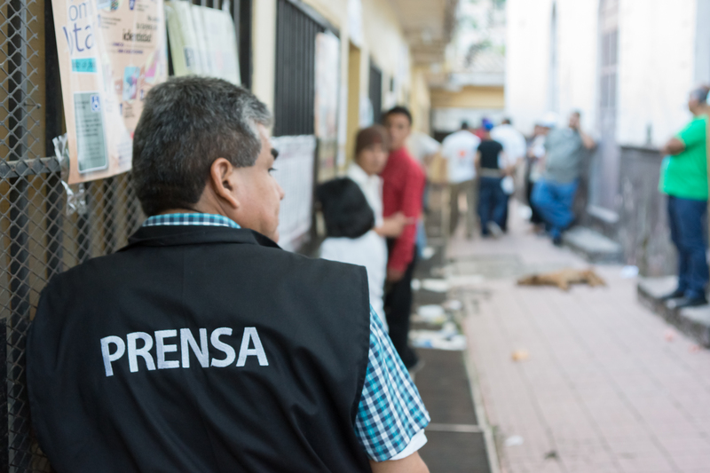 Prensa en Tegucigalpa, Honduras. Foto de Carlos R. Ordoñez. Copyright Demotix.