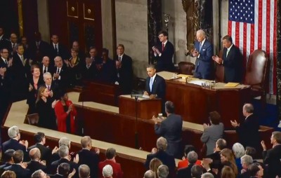 President Barak Obama giving his fifth State of the Union address. Many criticized its lack of depth regarding the immigration system.  Image taken from YouTube.