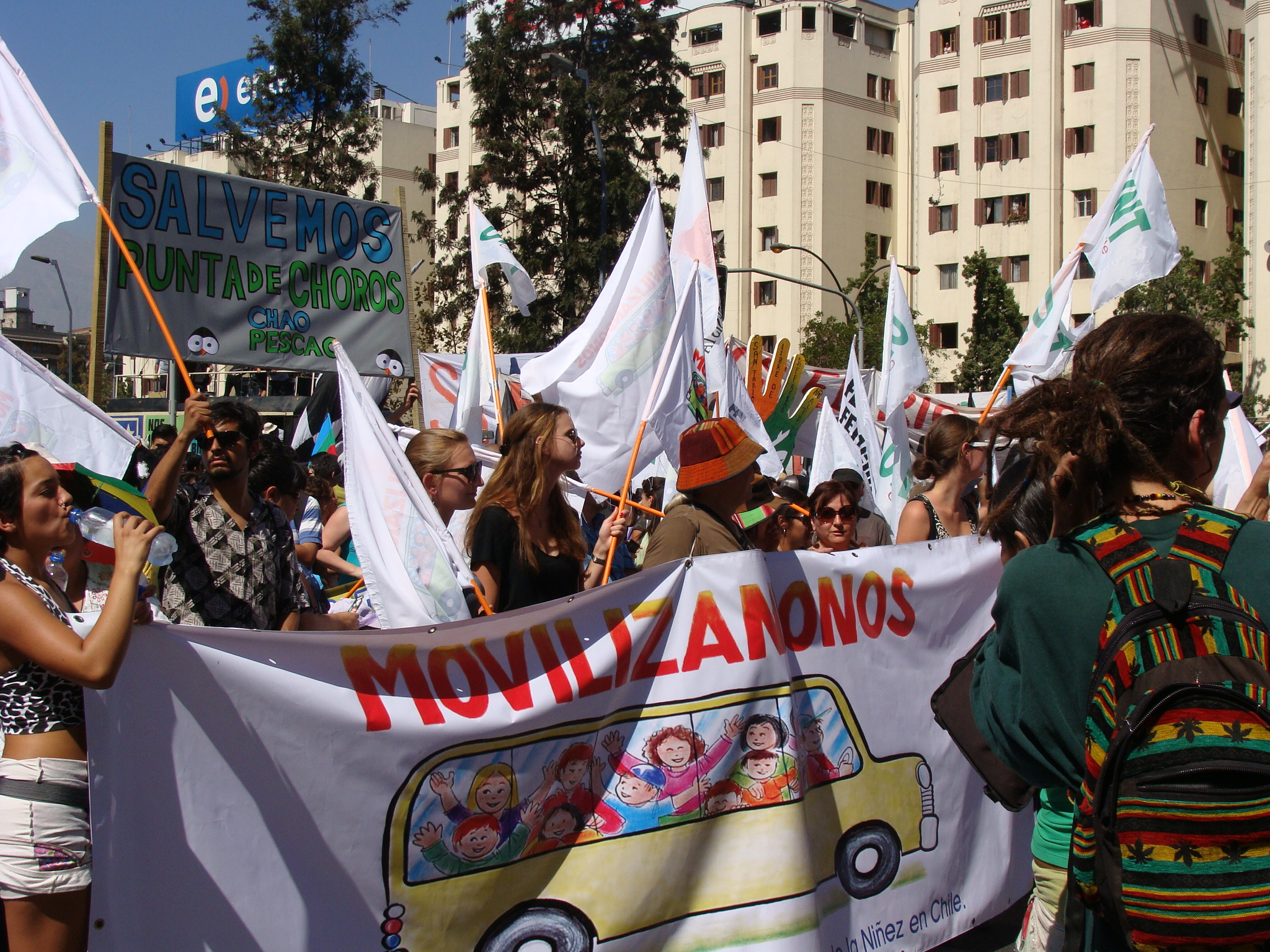 Marcha de todas las marchas, Santiago de Chile. Imagen de @SorayaSM