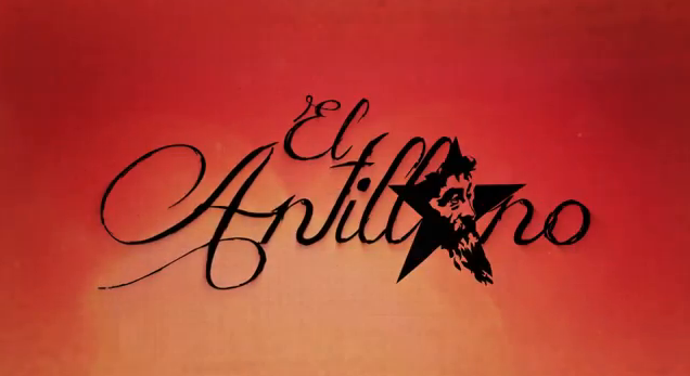 Pantalla de título del documental El Antillano. Imagen tomada de video.