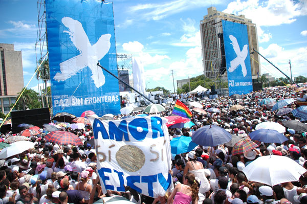 Concierto Paz sin Fronteras, celebrado en La Habana en 2009