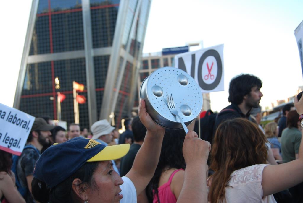 Manifestación contra el rescate a Bankia en 2012. Imagen: Diana Moreno.