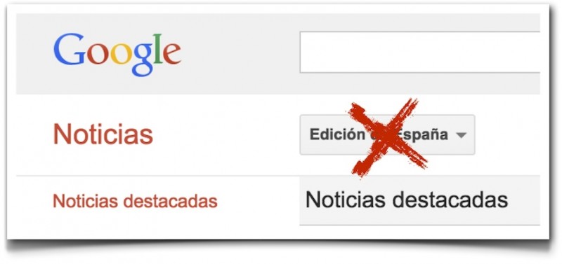 Adiós a la edición española de Google News. Imagen del Blog de Enrique Dans con licencia CC BY 3.0