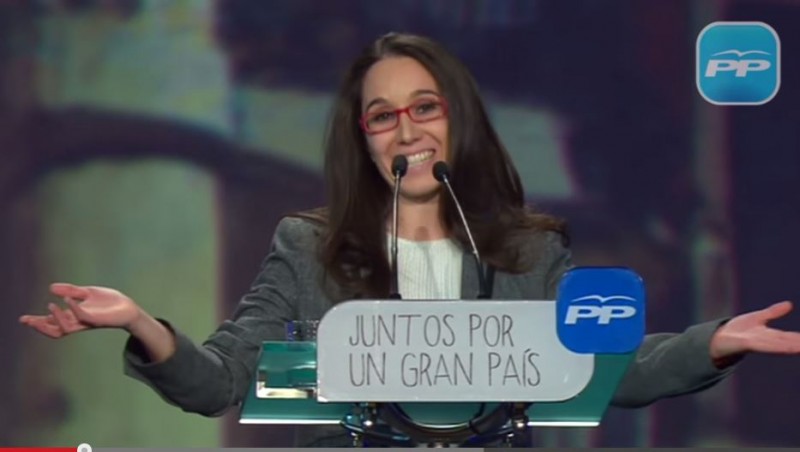 Mercedes Pérez, alcaldesa de Redueña, en la Convención Nacional 2015 del Partido Popular