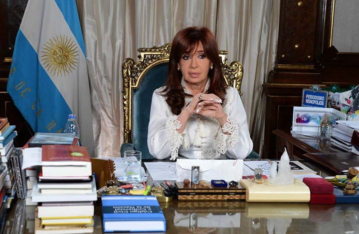 Presidenta de Argentina, Cristina Fernández de Kirchner. Foto tomada de la cuenta oficial de la mandataria en Facebook