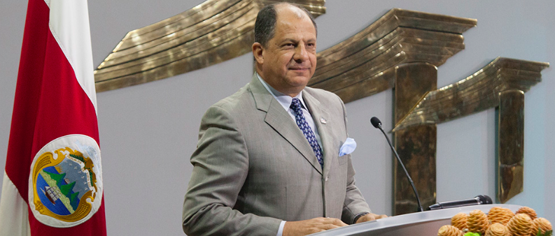 El presidente de Costa Rica, Luis Guillermo Solís. Foto: Presidencia.